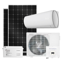 Solar Powered Dc Inverter Air Conditioner On Off Grid 12000btu 18000Btu 5kw With 48V Battery And Solar Panels